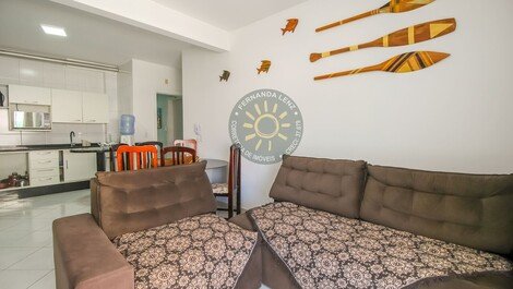 Apartment with sea view - 20m from the Beach of 4 Islands, Bombinhas.