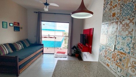 Apartment 200m from the beach, with beautiful sea views