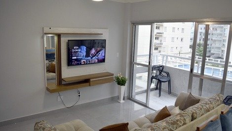 2 bedrooms Foot on the sand! Pitangueiras Guarujá View to the sea, Wi-Fi