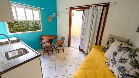 Casa de 1 dormitorio, a 350 metros de la playa, hasta 4 personas, aire acondicionado