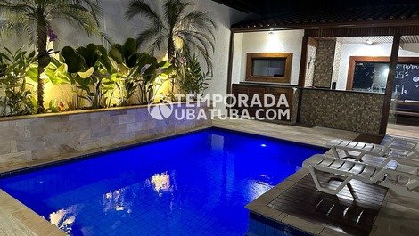 Hermosa casa con piscina, AR y barbacoa - Praia Grande Ubatuba