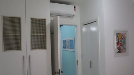 12F- Vista Linda Pé na areia Guarujá Praia do Tombo+ 2dorm c/ar...