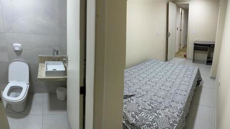 Panorâmica 3ª suíte (quarto + banheiro)