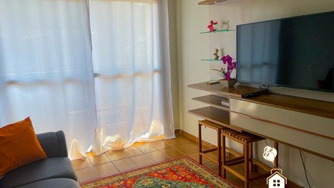 Excelente apartamento a 4 minutos de Praia Enseada Guarujá | Canastilla, TV, Wi-Fi