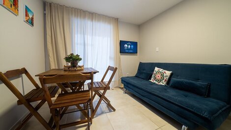 275 - Excelente apartamento de 01 dormitorio en Praia de Mariscal
