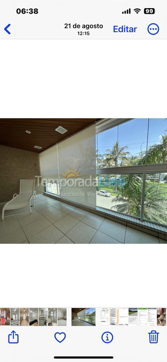 Apartamento para aluguel de temporada em Bertioga (Rivieira de Sao Lorenco)