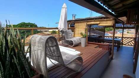 Duplex Apartment with Jacuzzi in the Village Center, 4 minutes from the Beach