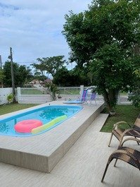 Three-bedroom house and pool in Mariscal, 250 meters from Canto Grande beach