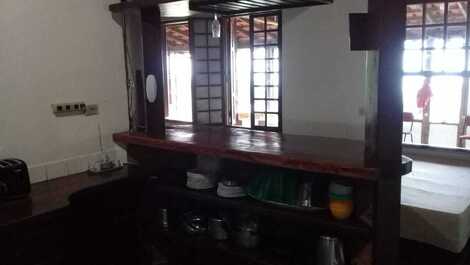 House for 20 people in the upper part of Ilhabela