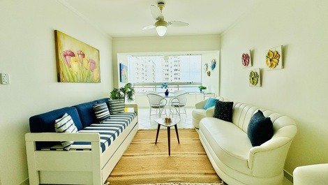 Pitangueiras Precioso apartamento en Quadra do Mar con aire acondicionado