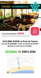 House in Tenório for 12 people with split air conditioning, 4 couples and 3 singles