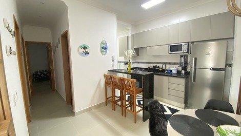 Cozinha  e  corredor dos quartos 
