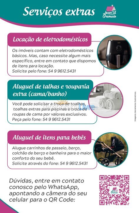 Apartamento para aluguel de temporada em Gramado (Centro)