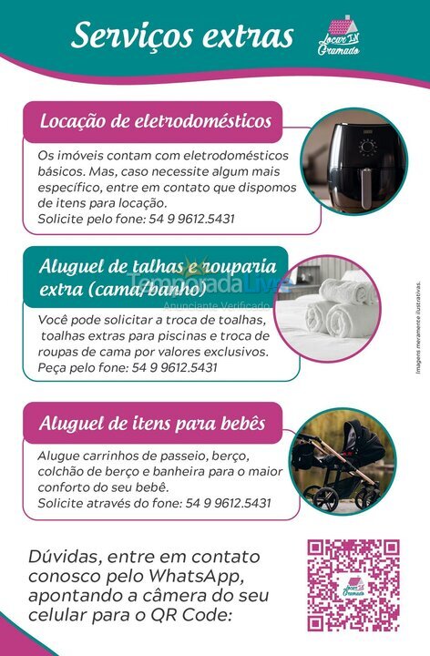 Apartamento para aluguel de temporada em Gramado (Centro)