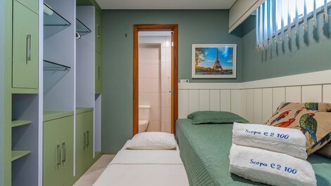 Apartamento en la playa de Scopa en Porto das Dunas por Carpediem