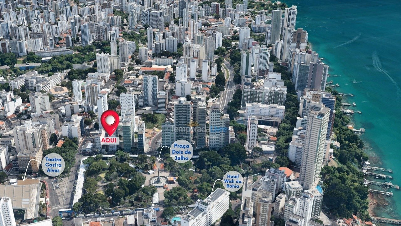Apartamento para alquiler de vacaciones em Salvador (Campo Grande)