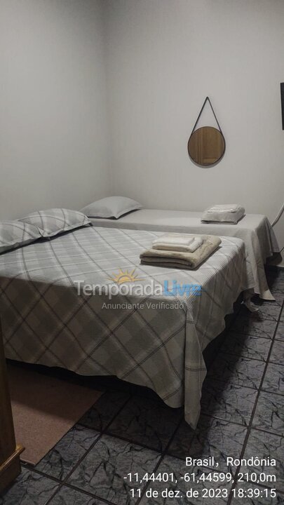 Apartamento para aluguel de temporada em Cacoal (Liberdade)