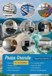 Apartamento c/ Piscina e Churrasqueira/ Aviação(011-9734-88863)