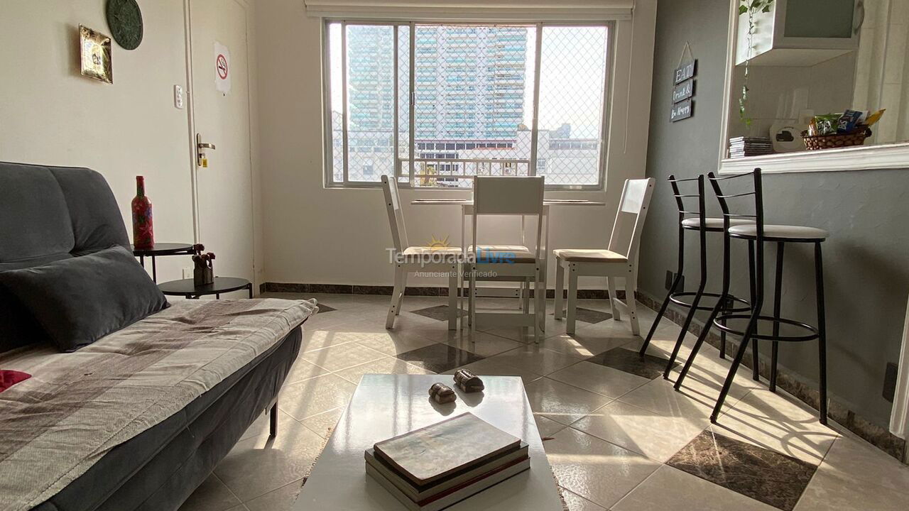 Apartment for vacation rental in Santos (Gonzaga)