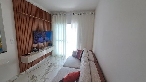 Apartamento para 6 personas, frente al mar-Vila Mirim- PRAIA GRANDE