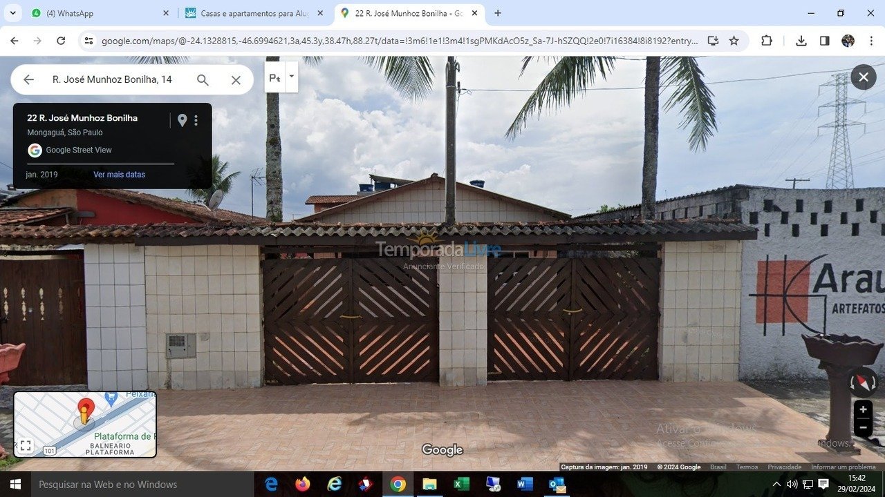 Casa para aluguel de temporada em Mongaguá (Balneário Plataforma)