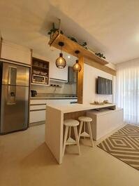 APARTMENT 02 BEDROOM. WIFI, AIR CONDITIONING, ELEVATOR, 80 METERS FROM CTG BEACH