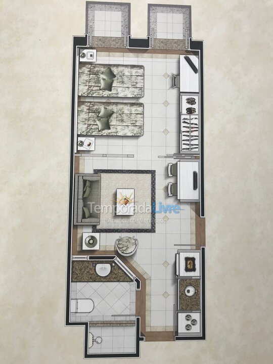 Apartamento para alquiler de vacaciones em Florianopolis (Jurerê Internacional)