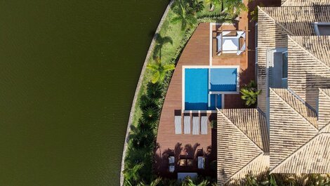 ¡Jardín del lago! 4 suites y piscina privada