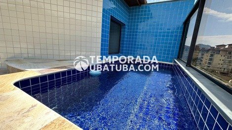 Ático dúplex con piscina para 12 personas Praia Grand Ubatub (12)997031510