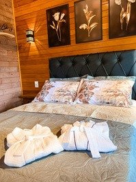 Luxury chalets with bathtub and fireplace at the top of the mountain, Urubici