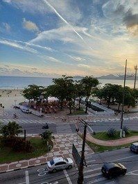 Apartamento con impresionantes vistas al mar en Santos