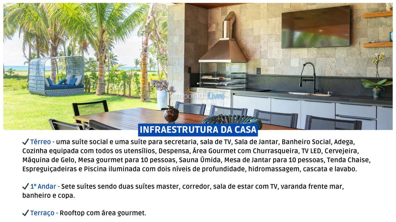 Casa para alquiler de vacaciones em Mata de São João (Praia do Forte)