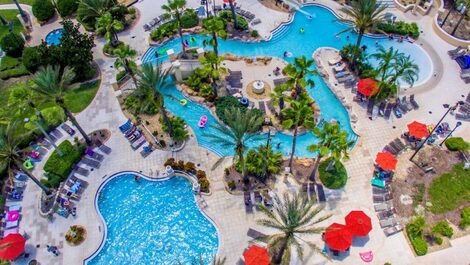 Casa de vacaciones en la región de Orlando cerca de Disney en un resort