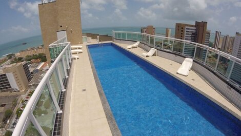 Apartment 2 bedrooms SEA view Iracema Beach