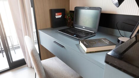 Studio with AC, Balcony and Gym in Bela Vista