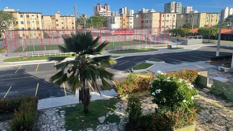 Apartamento a 900m da Praia Com Ar Condicionado