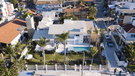 House with pool on the sand