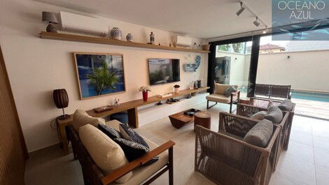 House in condominium for rent Juquehy - 80m from the beach, 4 suites,...