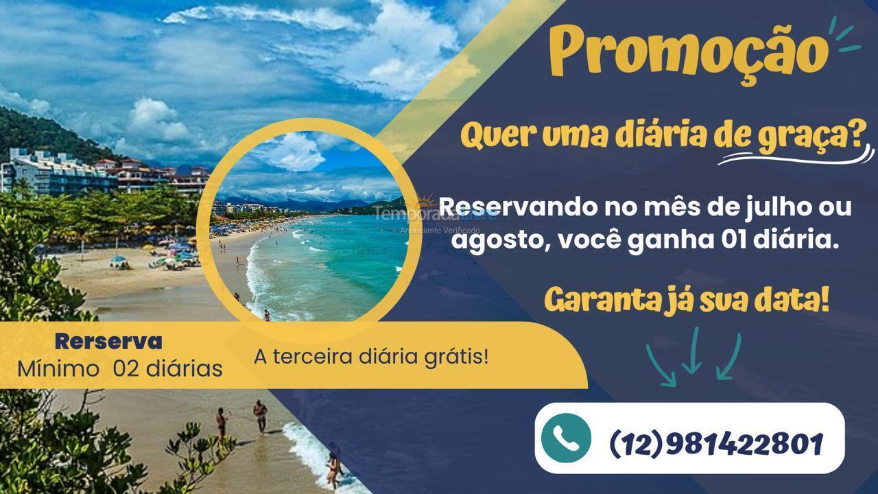 Apartamento para alquiler de vacaciones em Ubatuba (Praia Grande)