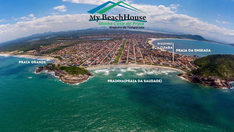 50 meters from Prainha - 4 guests - 1 bedroom/1 living room - 1 bathroom = 1 car