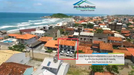 50 meters from Prainha - 4 guests - 1 bedroom/1 living room - 1 bathroom = 1 car