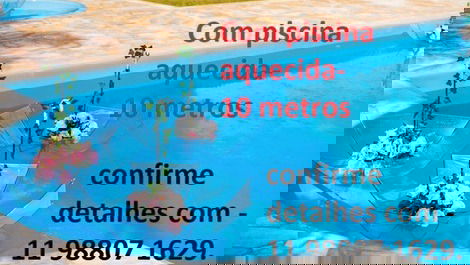 COM PISCINA AQUECIDA. LAZER E PARA EVENTOS / FESTAS.