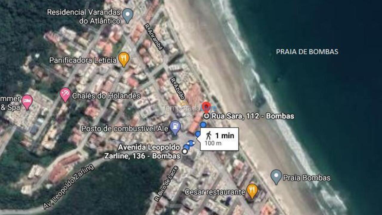 Apartment for vacation rental in Bombinhas (Praia de Bombas)