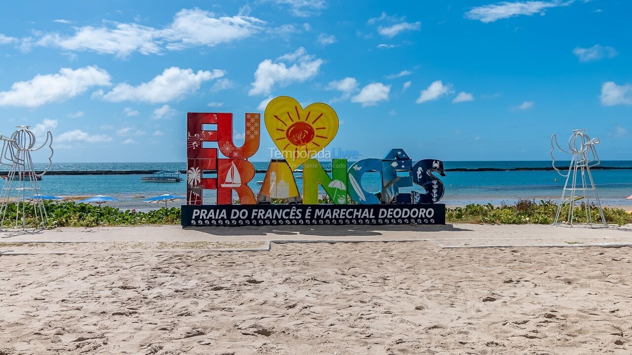 Apartamento para alquiler de vacaciones em Marechal deodoro (Praia do Francês)