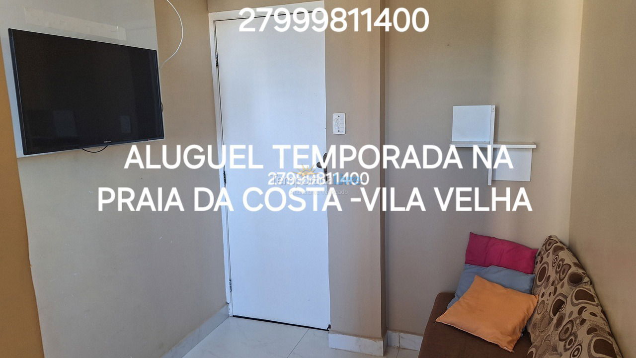 Apartment for vacation rental in Vila Velha (Praia da Costa)