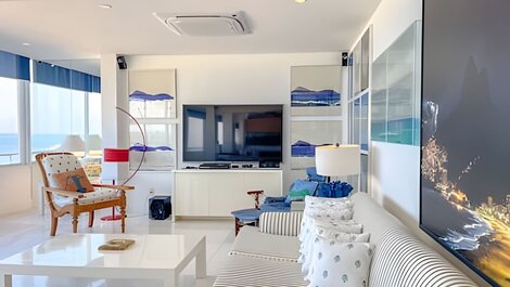 Lindo apartamento frente mar no arpoador ate 6 pessoas