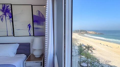 Lindo apartamento frente mar no arpoador ate 6 pessoas