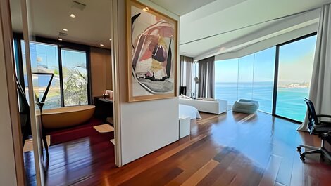 Esplêndida casa de luxo no joá com 5 suites para locação temporada