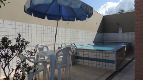 Área de laser na piscina