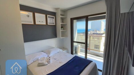 Apartamento aconchegante na Barra com vista mar